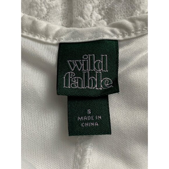 Wild Fable Junior Teens White Lace Slip Dress With Adjustable Straps Size Small - Picture 11 of 12